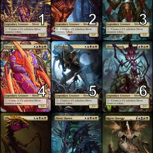 MtG Sliver Queen Token Alternative Art // Choose the Art! - For EDH, Commander, Cube Draft and Casual MtG Player