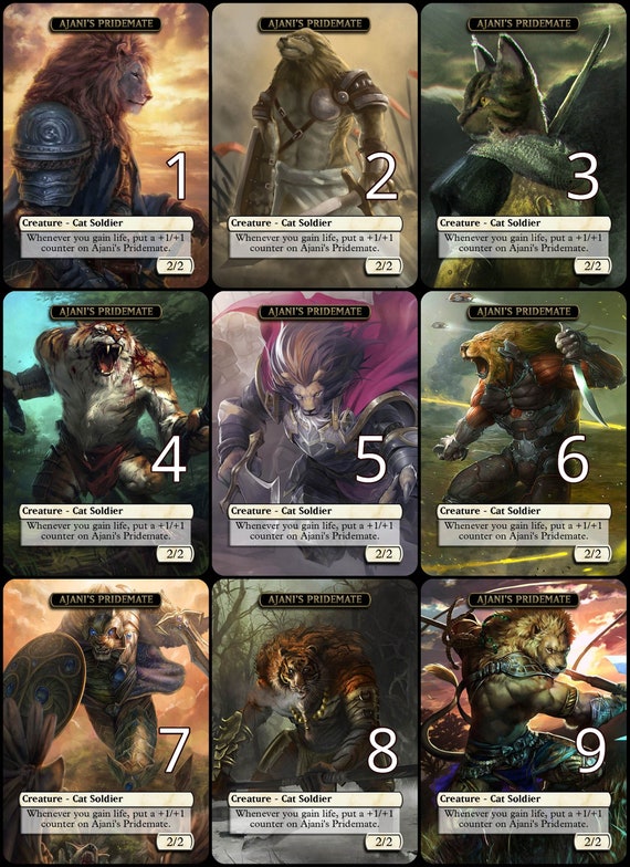 Mtg Ajani's Pridemate Token Alternative Art // Choose the Art! - for EDH, Commander, Cube Draft and Casual Mtg Player - Etsy Australia Mtg Ajani's Pridemate Token Alternative Art // Choose the Art! - for EDH, Commander, Cube Draft and Casual Mtg Player - Etsy Australia