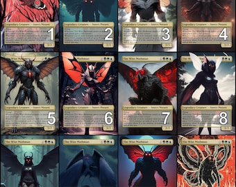 MtG The Wise Mothman Token Alternative Art // Choose the Art! - For EDH, Commander, Cube Draft and Casual MtG Player