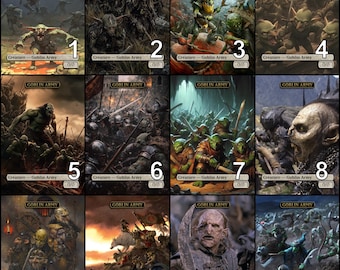 Arte alternativo para la ficha 0/0 del Ejército Goblin de MtG // ¡Elige el arte! - Para EDH, Commander, Cube Draft y jugadores casuales de MtG.