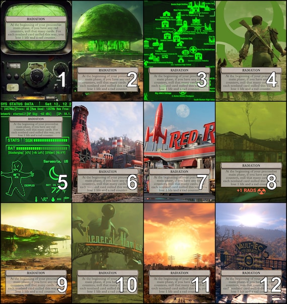 Mtg Radiation for Fallout Token Alternative Art // Choose the Art! - for  EDH, Commander, Cube Draft and Casual Mtg Player - Etsy