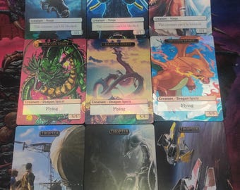 Mtg Dragon Spirit 5/5 Token for Goro-goro and Satoru Alternative