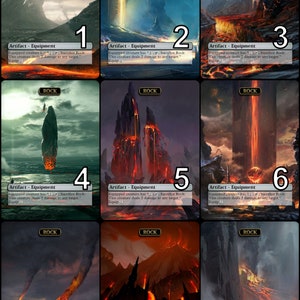 MtG Rock Token voor Toggo Alternative Art//Kies de kunst! - Voor EDH, Commander, Cube Draft en Casual MtG Player