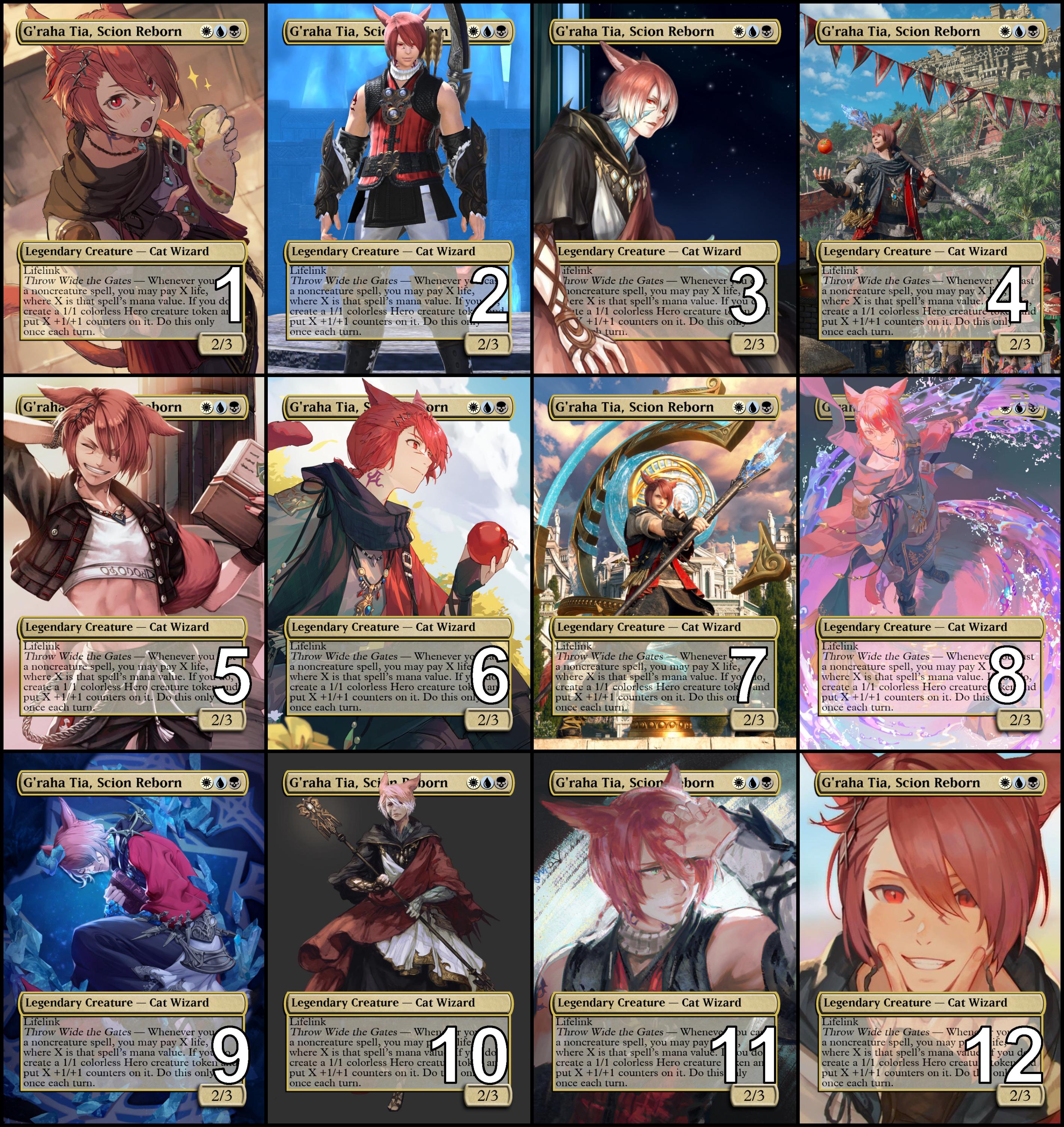 Ffxiv Card Sleeves - Etsy