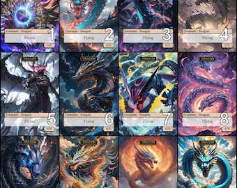 MTG 超稀少 中国語 公式 10周年 ドラゴントークン MtG ドラゴン 5/5 とドラゴン 6/6 両面トークン 別イラスト - EDH