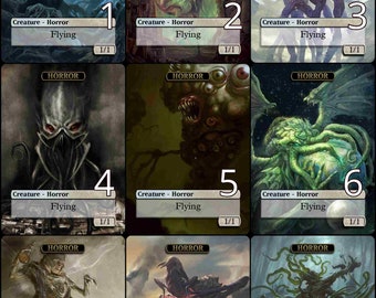 MtG Horror 1/1 Token Alternative Art // Choose the Art! - For EDH, Commander, Cube Draft and Casual MtG Player