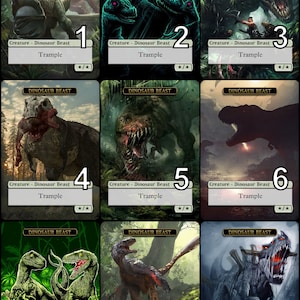 MtG Dinosaur Beast */* Arte alternativo simbólico // ¡Elige el arte! - Para EDH, Commander, Cube Draft y Casual MtG Player