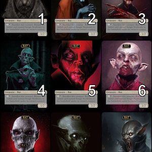 MtG Bat 1/2 Token for Sengir Nosferatu Alternative Art // Choose the Art! - For EDH, Commander, Cube Draft and Casual MtG Player