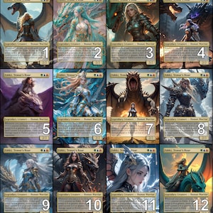 MtG Eshki, Temur's Roar Token Alternative Art // Choose the Art! - For EDH, Commander, Cube Draft and Casual MtG Player