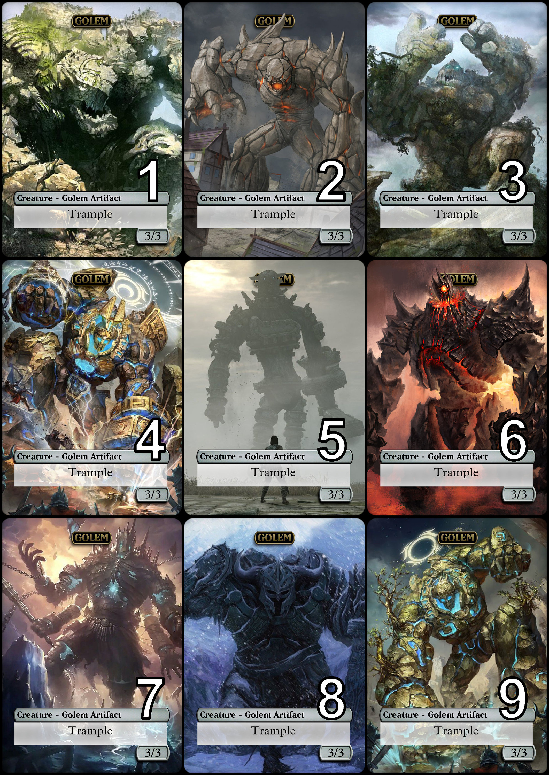 mtg golem cards Magic The Gathering - Composite (318/383) Relic Golem cant attack or block unless an opponent has eight or more cards in their graveyard Mirror Golem Price | mtg