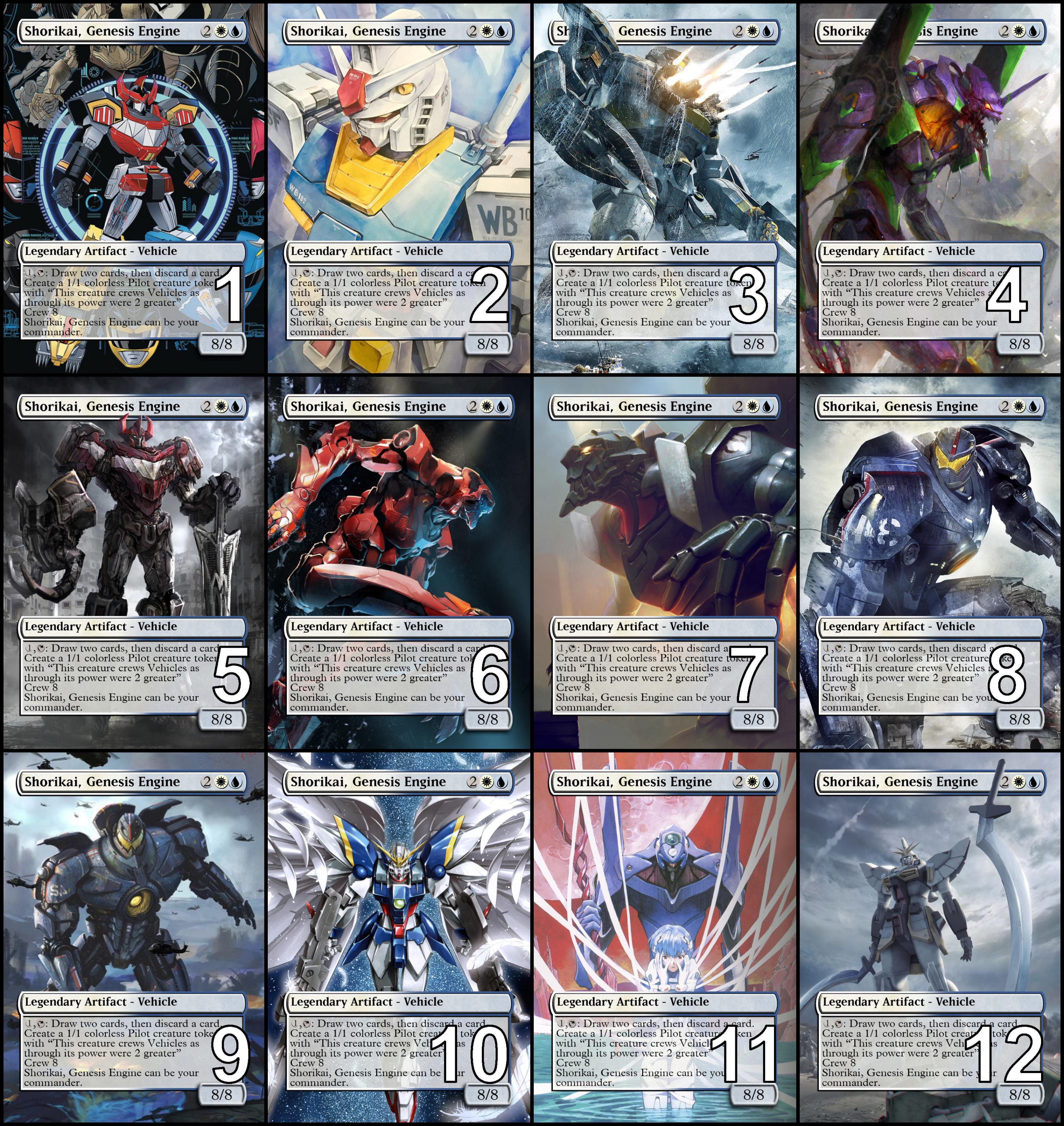 Mtg Shorikai, Genesis Engine Token Alternative Art // Choose the