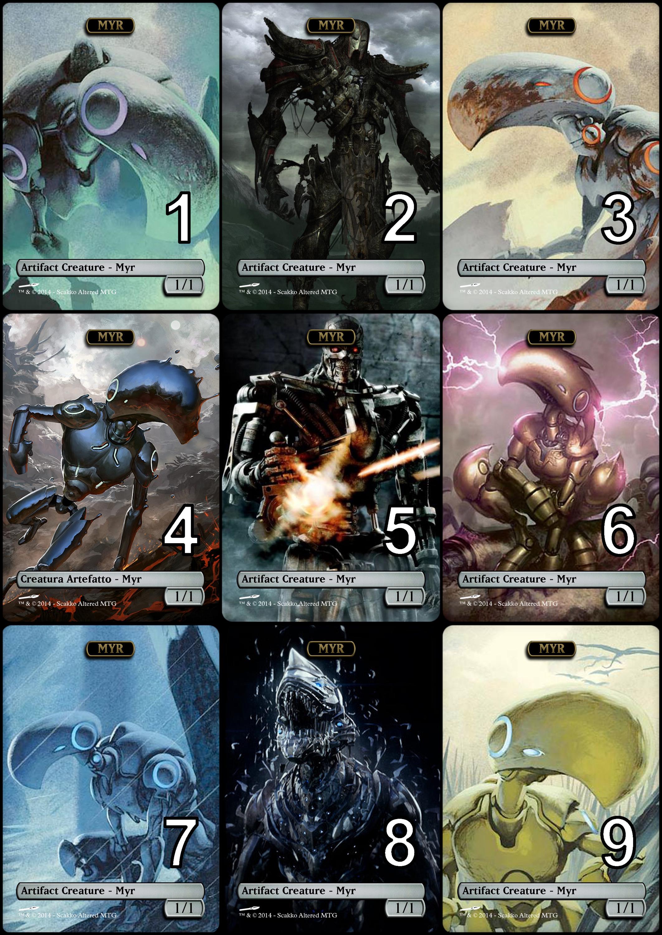 Mtg Myr 1/1 Token Alternative Art // Choose the Art! - for EDH, Commander, Cube Draft and Casual Mtg Player - Etsy Mtg Myr 1/1 Token Alternative Art // Choose the Art! - for EDH, Commander, Cube Draft and Casual Mtg Player - Etsy