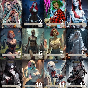MtG Zombie Waifu 2/2 Token Alternative Art // Choose the Art! - For EDH, Commander, Cube Draft and Casual MtG Player
