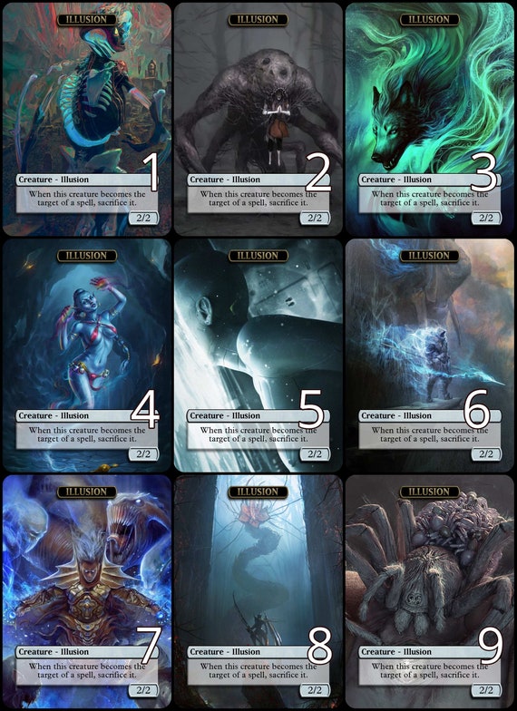 mtg illusion cards Commander Deck EDH Deck Minn, Wily Illusionist 100 Magic Custom Deck Blue Illusions Mtg Illusion 2/2 for Jace