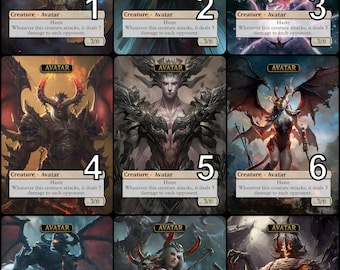 Mtg Avatar 3/6 Token for Extus, Oriq Overlord Alternative Art