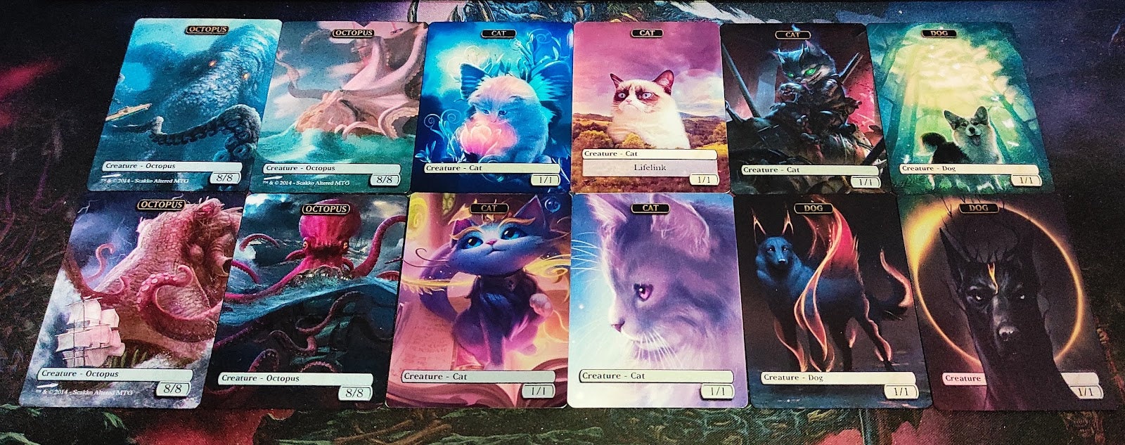 Mtg Cat 1/1 Token for Firecat Blitz Alternative Art