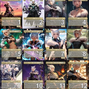Alternatieve kunst voor MtG Y'shtola, Night's Blessed Final Fantasy Token // Kies de kunst! - Voor EDH, Commander, Cube Draft en casual MtG-spelers