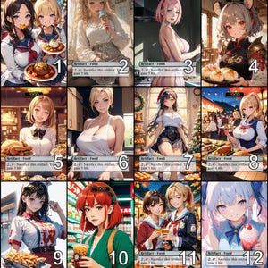 MtG Food Waifu Token Alternative Art // Choose the Art! - For EDH, Commander, Cube Draft and Casual MtG Player