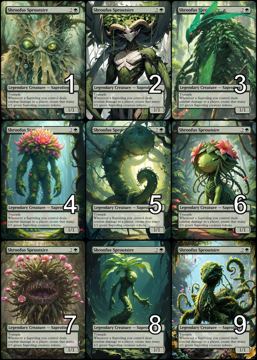 Mtg Shroofus Sproutsire Token Alternative Art // Choose the Art