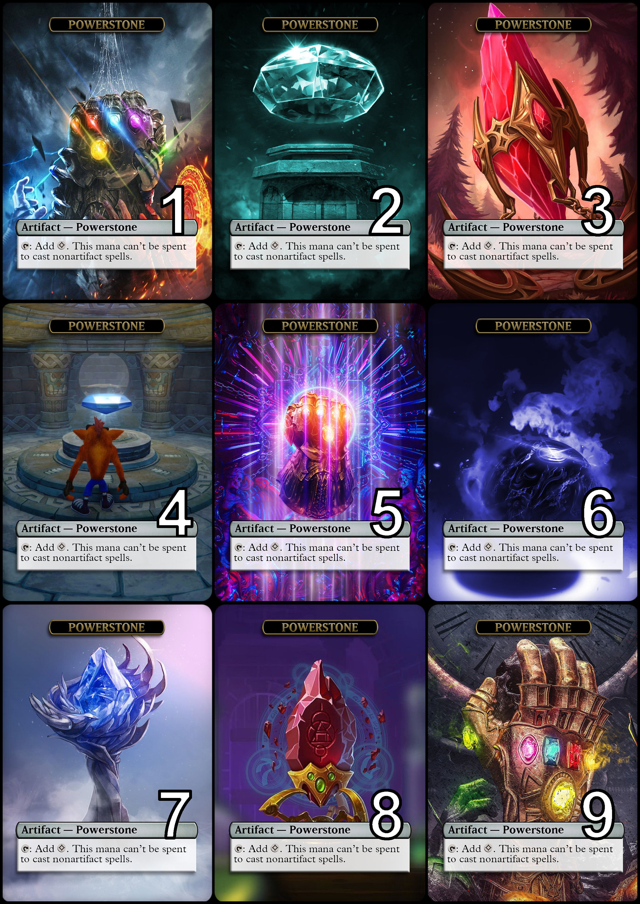 Mtg Powerstone Token Alternative Art // Choose the Art! - for EDH,  Commander, Cube Draft and Casual Mtg Player - Etsy