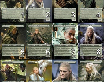 MtG レゴラス・グリーンリーフ・トークン 別イラスト版 // イラストを選ぼう！ - EDH、統率者戦、キューブドラフト、カジュアルMtGプレイヤー向け