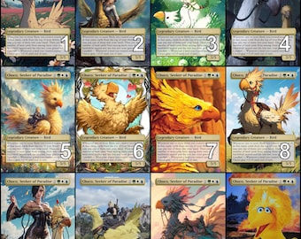 MtG Choco, Seeker of Paradise Final Fantasy Token Alternative Art // Choose the Art! - For EDH, Commander, Cube Draft and Casual MtG Player