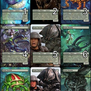 MtG Scute Swarm Token Copy Alternative Art // Choose the Art! - For EDH, Commander, Cube Draft and Casual MtG Player