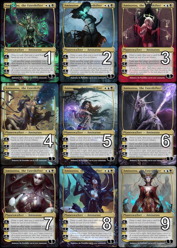 aminatou card sleeves MTG Commander Deck EDH Deck Aminatou, the Fateshifter 100 Magic Cards –  Moonveil Games main image 0