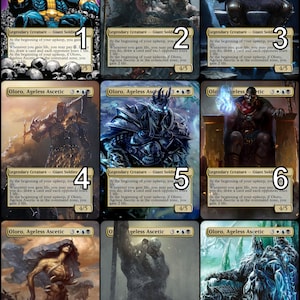 MtG Oloro, arte alternativo de Ageless Ascetic Token // ¡Elige el arte! - Para EDH, Commander, Cube Draft y Casual MtG Player