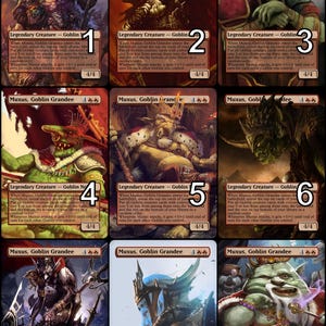 MtG Muxus, Goblin Grandee Token Alternative Art // Choose the Art! - For EDH, Commander, Cube Draft and Casual MtG Player