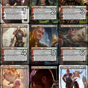 MtG Minsc & Boo, arte alternativo de Timeless Heroes Token // ¡Elige el arte! - Para EDH, Commander, Cube Draft y Casual MtG Player