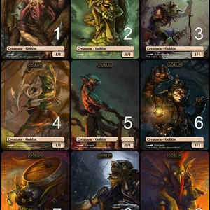 Arte alternativo de MtG Goblin 1/1 Token // ¡Elige el arte! - Para EDH, Commander, Cube Draft y Casual MtG Player