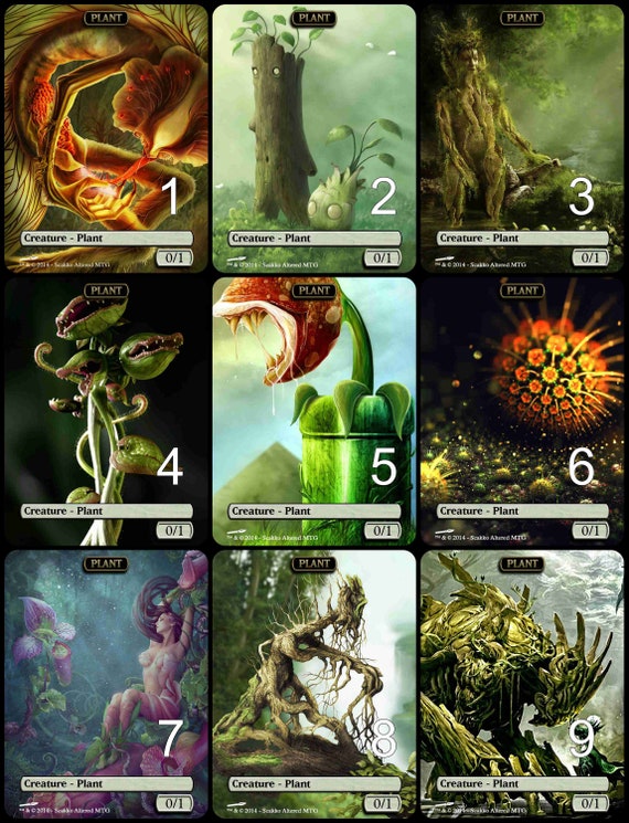 mtg plant cards Token (1/1) by Marianne North Mtg Plant 0/1 Token Alternative