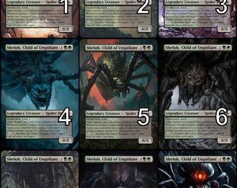 MtG Shelob, Child of Ungoliant Token Alternative Art // Choose the Art! - For EDH, Commander, Cube Draft and Casual MtG Player