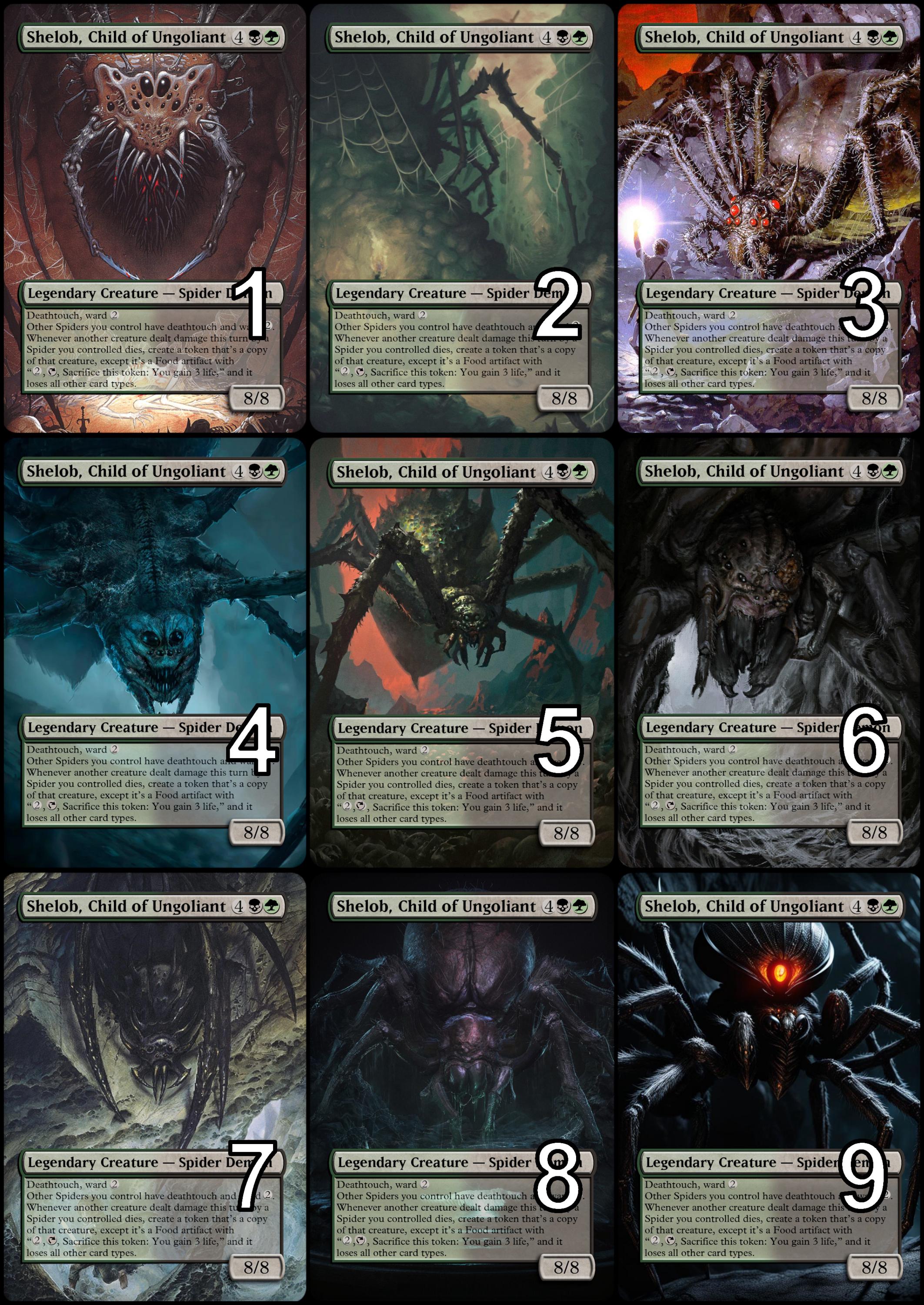 Mtg Shelob, Child of Ungoliant Token Alternative Art // Choose the Art! -  for EDH, Commander, Cube Draft and Casual Mtg Player - Etsy