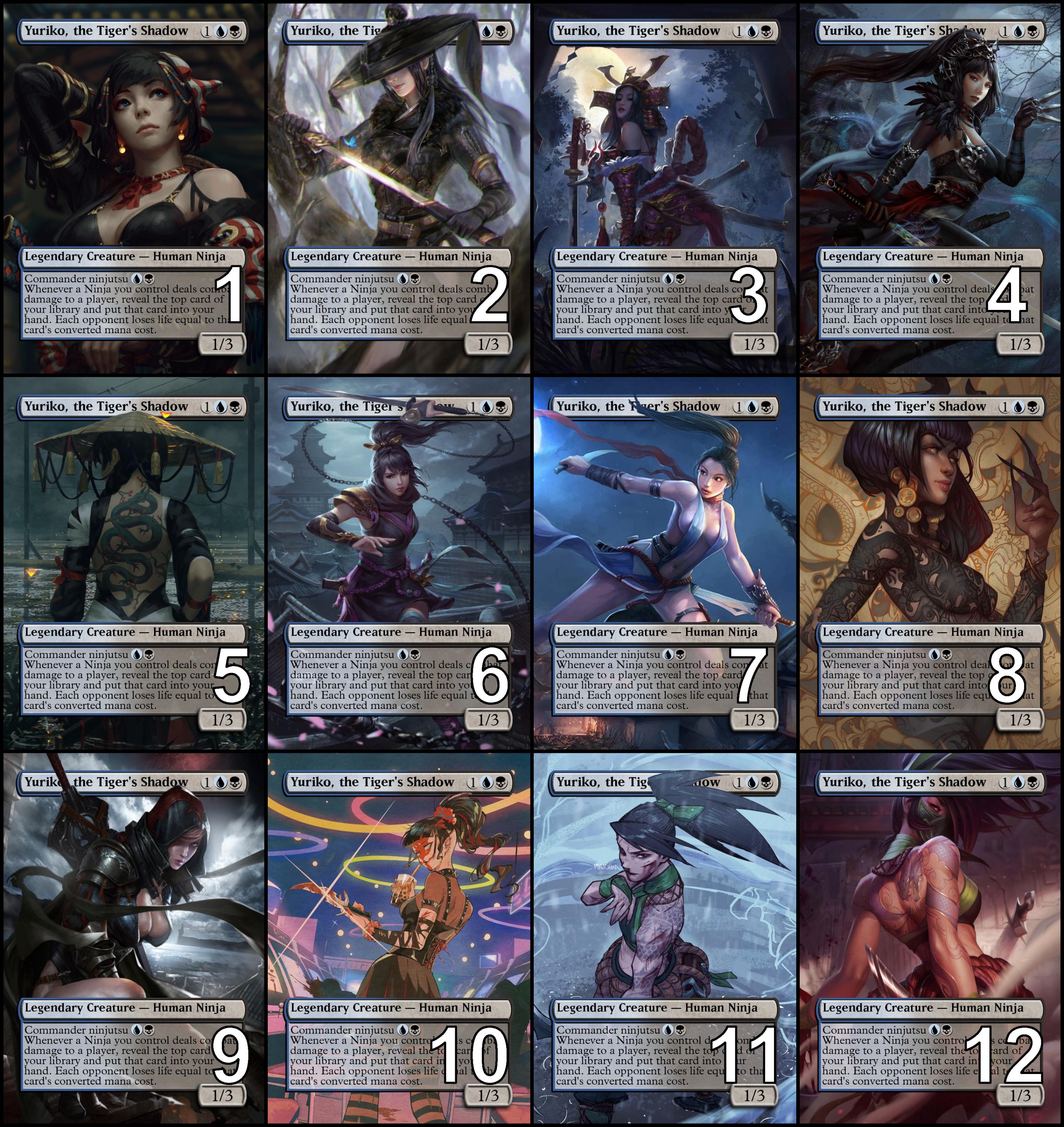 か*照様 MTG コレクション3 合計162枚　(内レアカード106枚 Mtg Yuriko, the Tiger's Shadow Token Alternative Art // Choose the