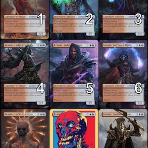 MtG Kraum, Ludevic's Opus Token Alternative Art // Choose the Art! - For EDH, Commander, Cube Draft and Casual MtG Player