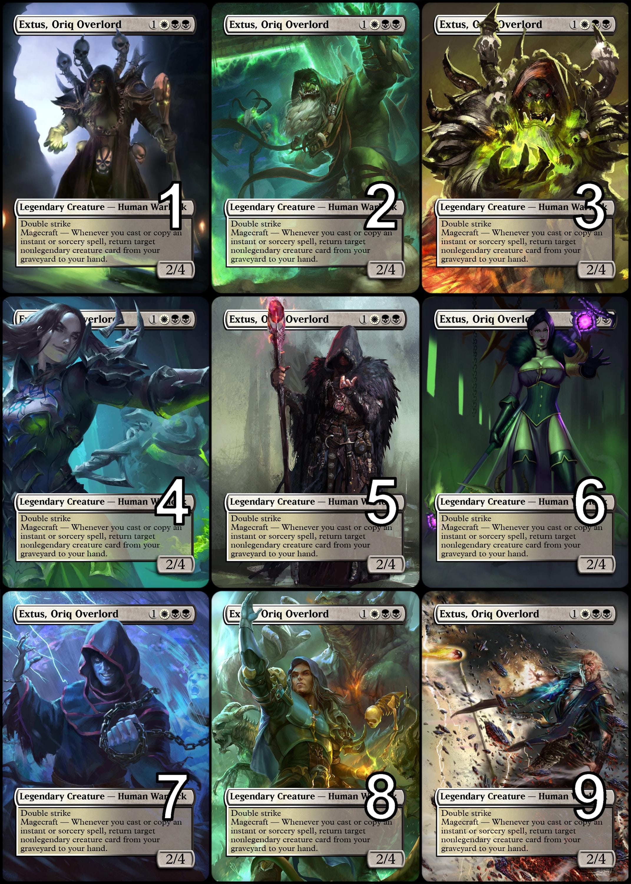 Mtg Extus, Oriq Overlord Token Alternative Art // Choose the Art