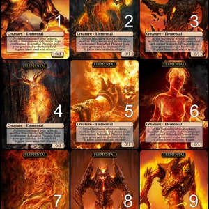 Jeton MtG Elemental 0/1 pour raviver l’art alternatif de Phoenix // Choisissez l’art ! - Pour EDH, Commander, Cube Draft et Casual MtG Player