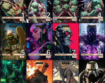 MtG Mutant 2/2 Token Alternative Art // Choose the Art! - For EDH, Commander, Cube Draft and Casual MtG Player