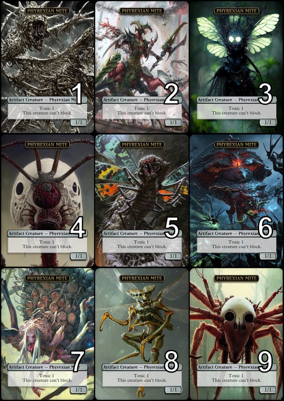 mtg mite cards Rebel // Phyrexian Mite (012) Double-Sided Token [Phyrexia: All Will B main image 0