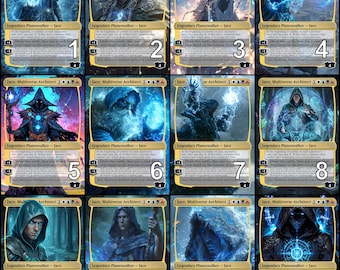 Arte alternativo para la ficha de Jace, Arquitecto del Multiverso de MtG // ¡Elige el arte! - Para EDH, Commander, Cube Draft y jugadores casuales de MtG.