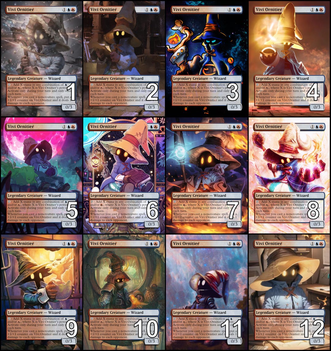 mtg vivi art card Magic The Gathering - Universes Beyond - Final Fantasy Whenever you cast a noncreature spell The Best Cards And How