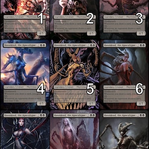 MtG Sheoldred, the Apocalypse Token Alternative Art // Choose the Art! - For EDH, Commander, Cube Draft and Casual MtG Player