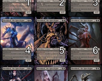 MtG Sheoldred, the Apocalypse Token Alternative Art // Choose the Art! - For EDH, Commander, Cube Draft and Casual MtG Player