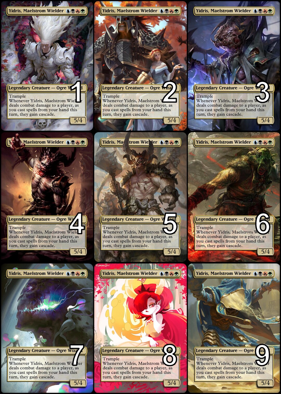 mtg yidris commander deck Yidris, Maelstrom Wielder Commander Deck Cascade EDH Magic Cards MTG  Prebuilt