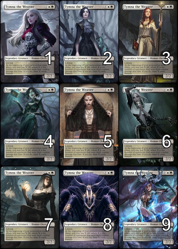 Mtg Tymna the Weaver Token Alternative Art // Choose the Art! - for EDH,  Commander, Cube Draft and Casual Mtg Player - Etsy
