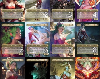 MtG Terra, Herald of Hope Final Fantasy Token Alternative Art // Choose the Art! - For EDH, Commander, Cube Draft and Casual MtG Player