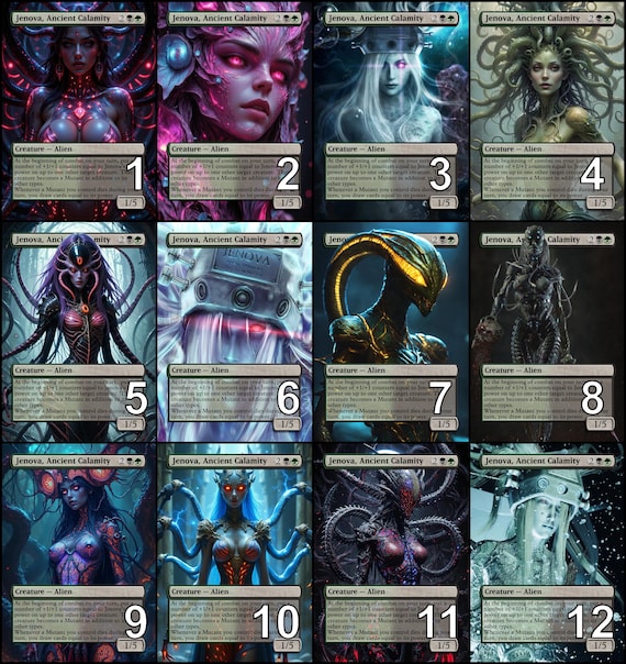 Mtg Jenova, Ancient Calamity Final Fantasy Token Alternative Art