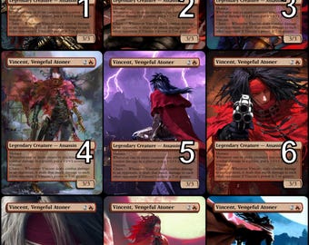 MtG Vincent, Vengeful Atoner Token Alternative Art // Choose the Art! - For EDH, Commander, Cube Draft and Casual MtG Player